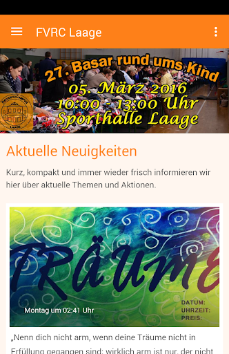 Android application FVRC Laage screenshort