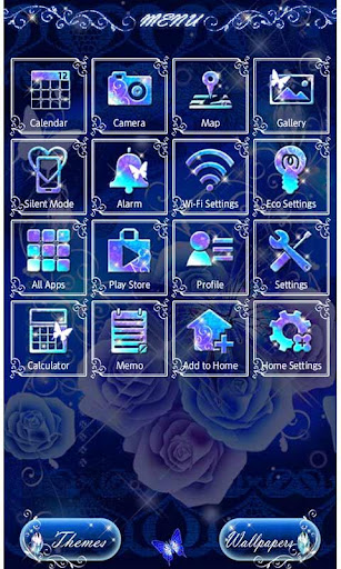 Beautiful Theme Blue Papillon