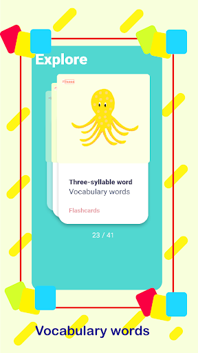 Android application Animals learning cards screenshort