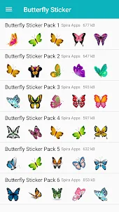 Butterfly Sticker For Whatsapp