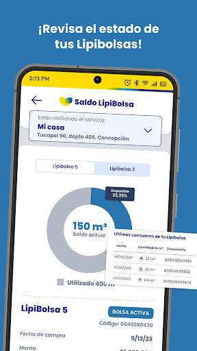 LipiApp MiCuenta Screen 3