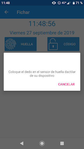Android application DaFichajes screenshort