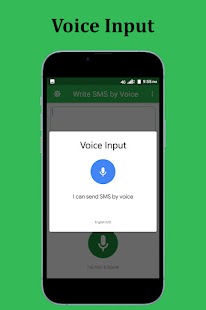 Write SMS by Voice Bildschirmfoto