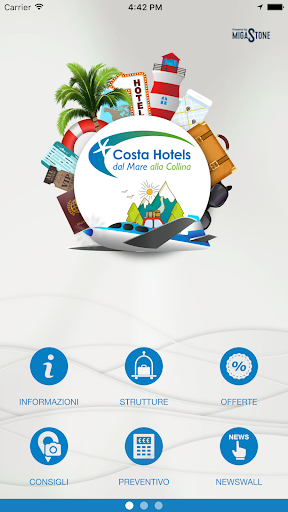 Android application Costa Hotels screenshort