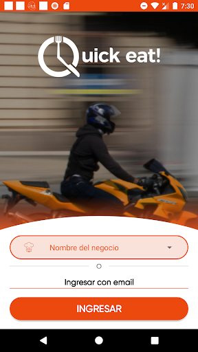 Android application Motorizado Quick eat screenshort