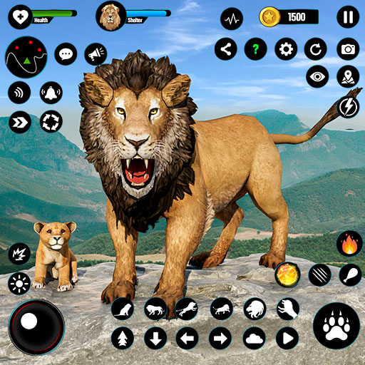 Android application Lion Games Wild Animal Life 3D screenshort