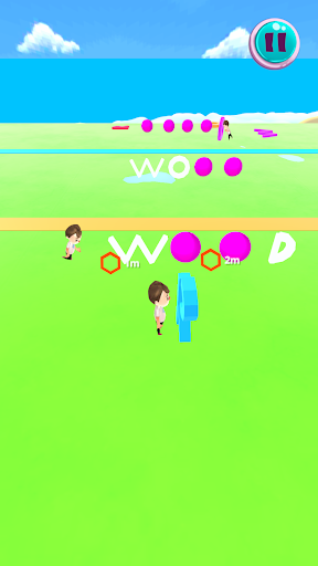 Android application Letter Race 3d games offline screenshort