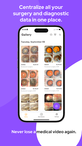 Screenshot of MicroREC app