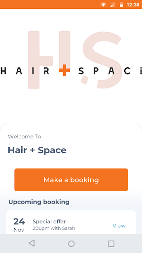 Android application Hair + Space screenshort