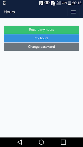 Android application Hours.sk screenshort
