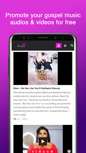 Android application D'vine tv screenshort
