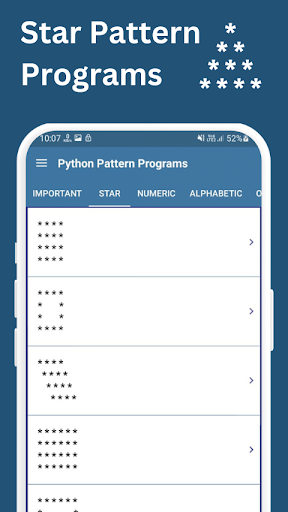 Python Pattern Programs