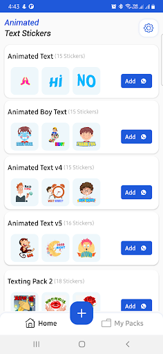 Android application Animated Text Sticker Maker screenshort