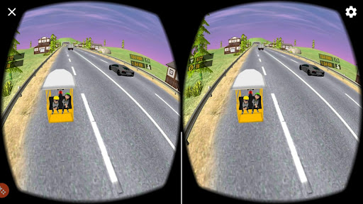 VR Highway Traffic Rickshaw Screen 3