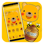 Cover Image of डाउनलोड Kawaii Yellow Pooh Bear theme 1.1.3 APK