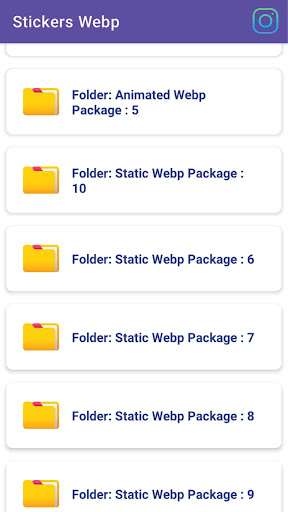 CreativeSticker Hub Screen 2