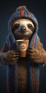 Cute Sloth Wallpaper HD 4K