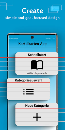 Flashcards app - Learning Aid Screen 2