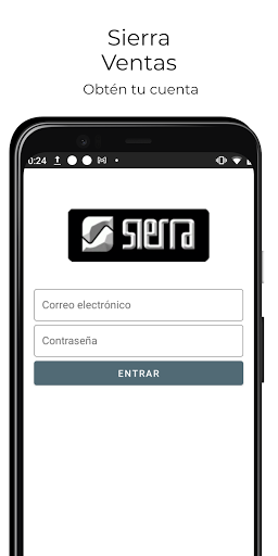 Android application Sierra Ventas screenshort