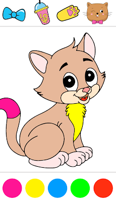 Glitter cats coloringのおすすめ画像2