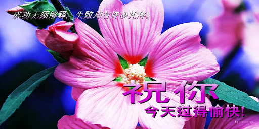 Android application Good Morning in Chinese screenshort