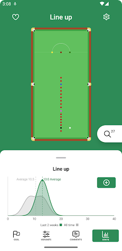 Android application Snooker Companion screenshort
