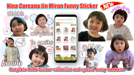 Captura 9 Nina Coreana Miran WASticker android