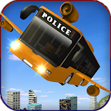 Police Sci Fi Flying Bus icon
