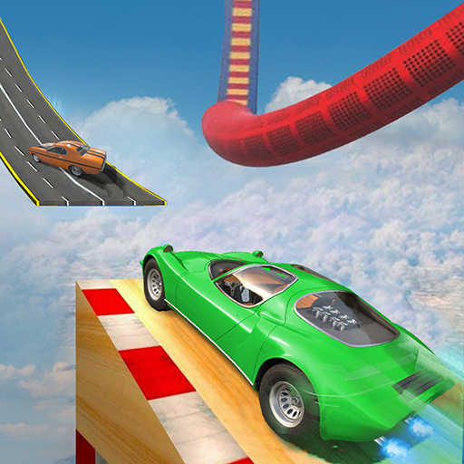 天空汽车特技和停车游戏