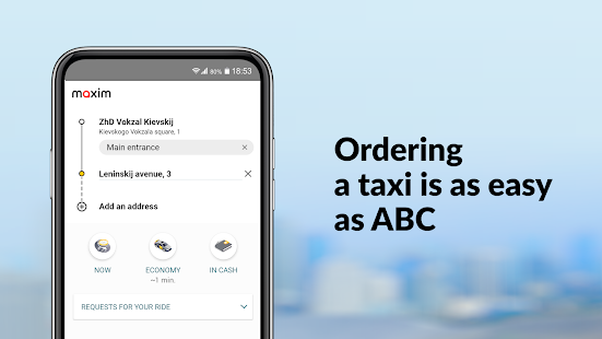 maxim — order taxi, food Screenshot