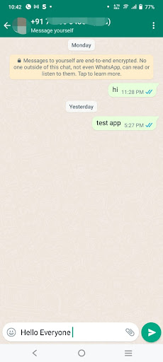 Messenger Screen 2