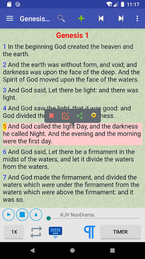 Android application Bilingual Holy Bible screenshort