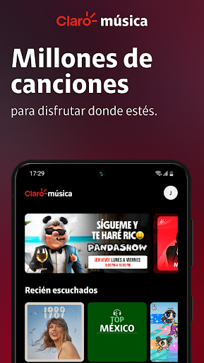 Android application Claro Música screenshort