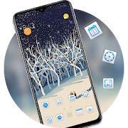 Top 44 Personalization Apps Like Winter night snowing theme couple walking - Best Alternatives