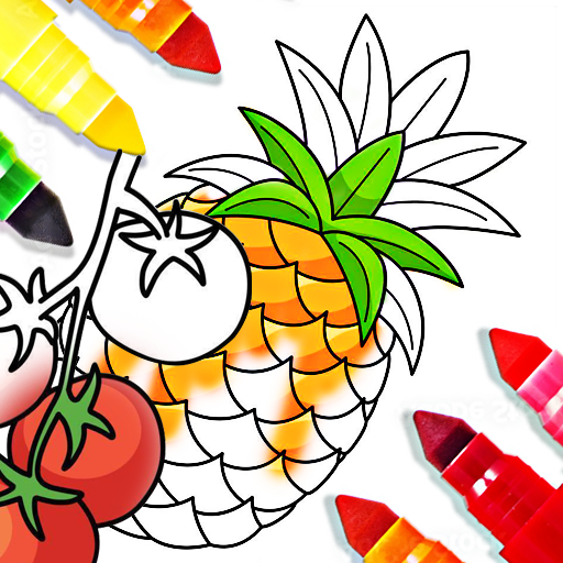 Coloring games vegetable paint