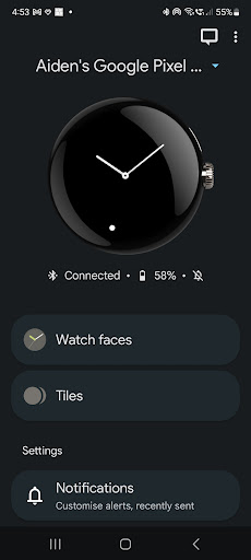 Android application Simple Watch Face screenshort