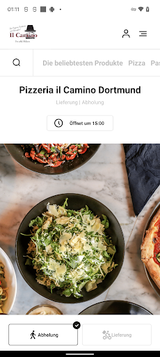 Android application Pizzeria il Camino Dortmund screenshort