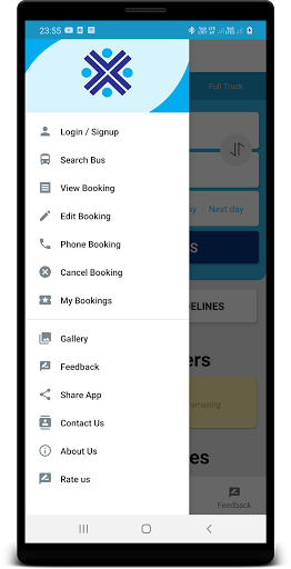 Android application Vishwa Travels screenshort