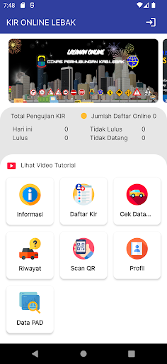 Android application KIR ONLINE LEBAK screenshort