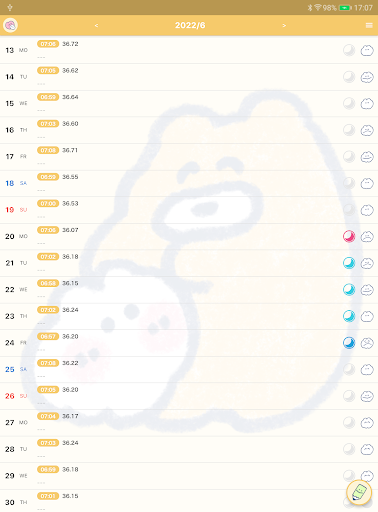 mokmok Luna Calendar Screen 3