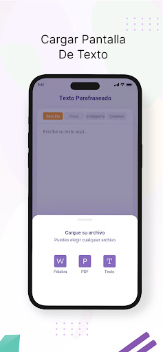 Parafrasear Textos Screen 3