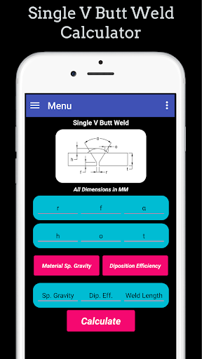 Welding Weight & Cost Calc Pro Screen 2