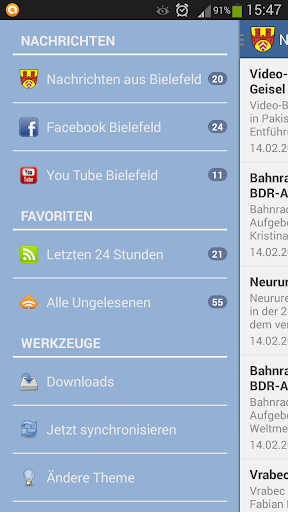 Android application Bielefeld screenshort