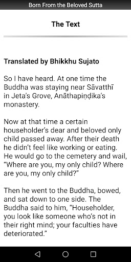 Born From the Beloved Sutta Screen 2