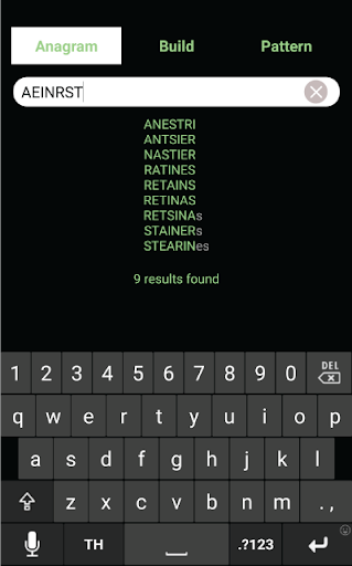 Android application Anagram Solver screenshort