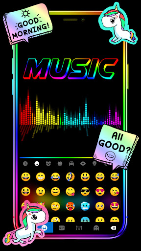 Neon Music Live Theme Screen 3