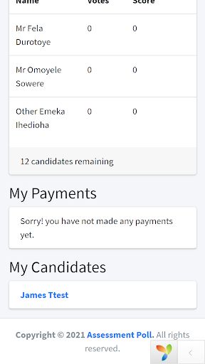 Assessment Poll Screen 3