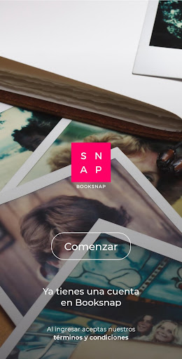 Android application Booksnap - Fotolibros screenshort