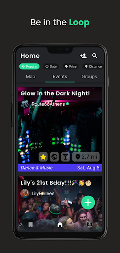 Android application Pull Thru screenshort