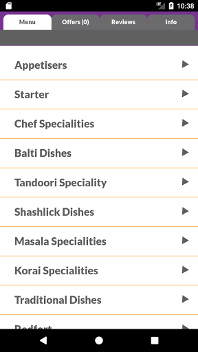 Zara Indian Cuisine AB42 Screen 2
